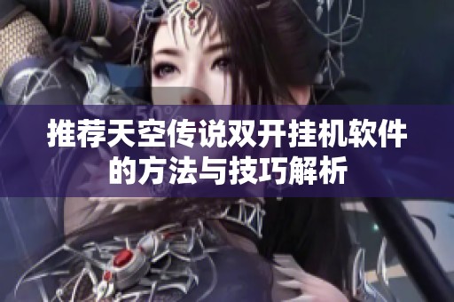 推薦天空傳說雙開掛機(jī)軟件的方法與技巧解析