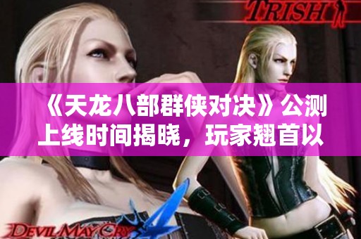 《天龍八部群俠對決》公測上線時間揭曉，玩家翹首以待！