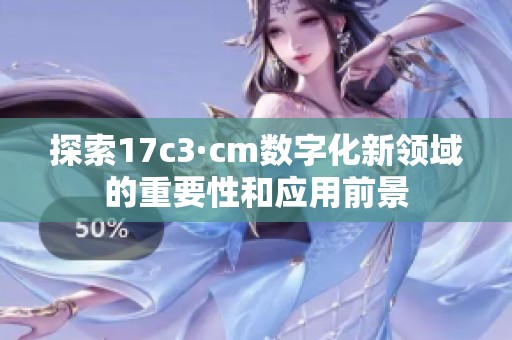 探索17c3·cm數(shù)字化新領(lǐng)域的重要性和應(yīng)用前景