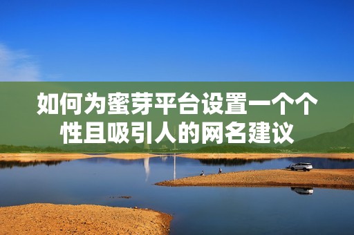 如何為蜜芽平臺設(shè)置一個個性且吸引人的網(wǎng)名建議