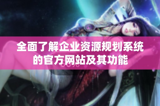 全面了解企業(yè)資源規(guī)劃系統(tǒng)的官方網(wǎng)站及其功能