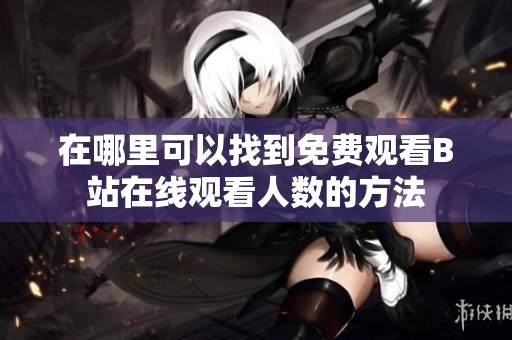 在哪里可以找到免費(fèi)觀看B站在線觀看人數(shù)的方法