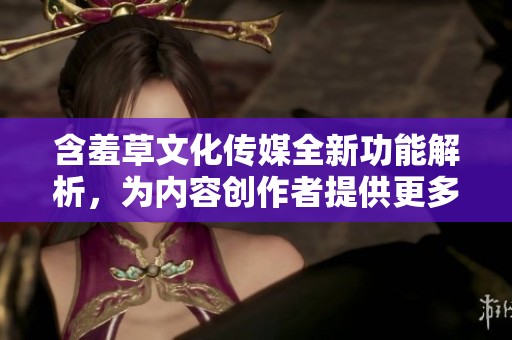 含羞草文化傳媒全新功能解析，為內(nèi)容創(chuàng)作者提供更多便利