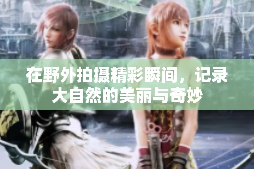 在野外拍攝精彩瞬間，記錄大自然的美麗與奇妙