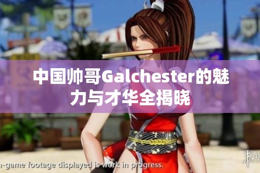中國帥哥Galchester的魅力與才華全揭曉