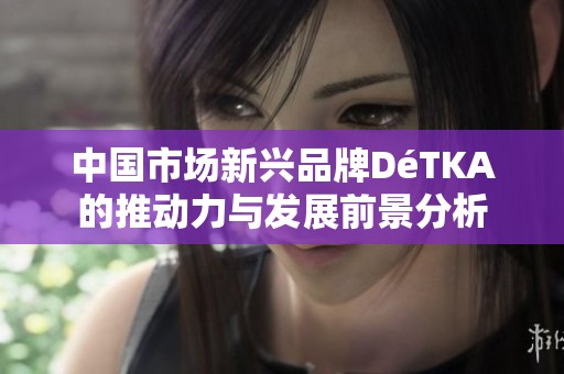 中國市場新興品牌DéTKA的推動力與發(fā)展前景分析