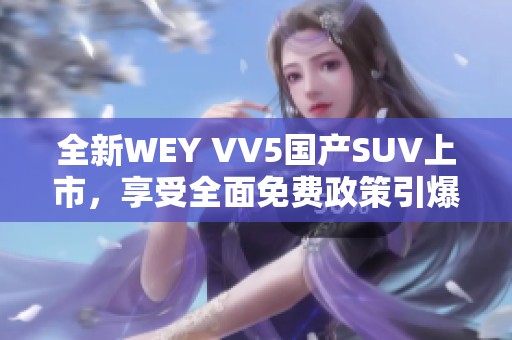 全新WEY VV5國產(chǎn)SUV上市，享受全面免費政策引爆市場 熱點