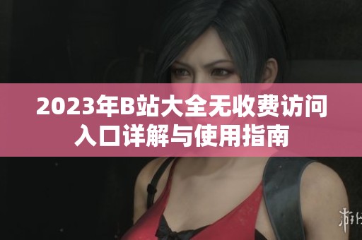 2023年B站大全無收費訪問入口詳解與使用指南