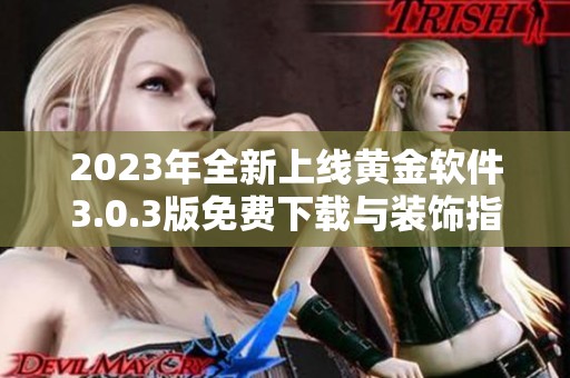 2023年全新上線黃金軟件3.0.3版免費下載與裝飾指南