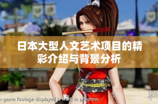 日本大型人文藝術(shù)項(xiàng)目的精彩介紹與背景分析