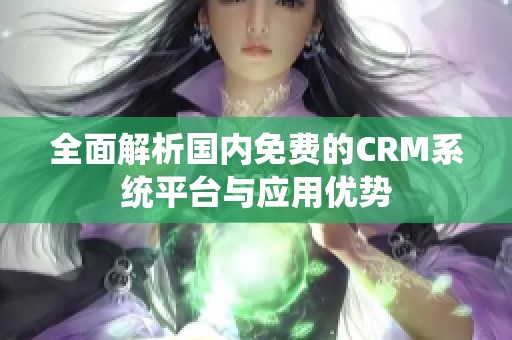 全面解析國內(nèi)免費的CRM系統(tǒng)平臺與應用優(yōu)勢