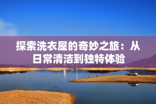 探索洗衣屋的奇妙之旅：從日常清潔到獨特體驗