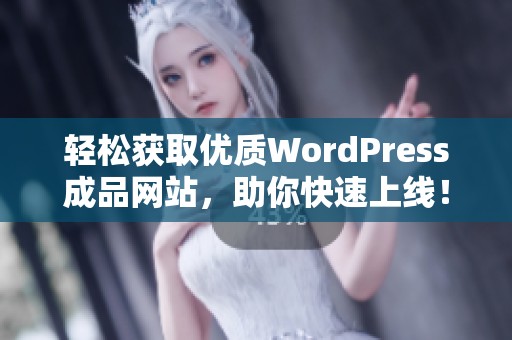輕松獲取優(yōu)質(zhì)WordPress成品網(wǎng)站，助你快速上線！