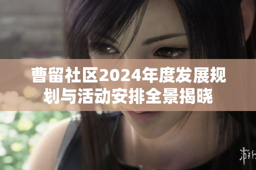 曹留社區(qū)2024年度發(fā)展規(guī)劃與活動安排全景揭曉