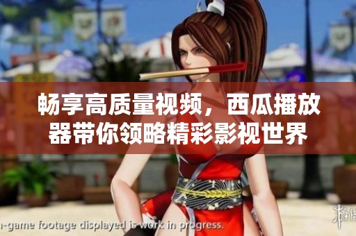 暢享高質量視頻，西瓜播放器帶你領略精彩影視世界