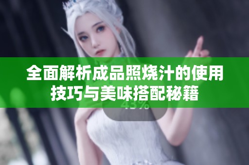 全面解析成品照燒汁的使用技巧與美味搭配秘籍
