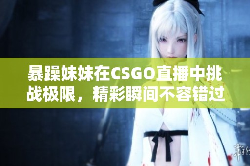暴躁妹妹在CSGO直播中挑戰(zhàn)極限，精彩瞬間不容錯過