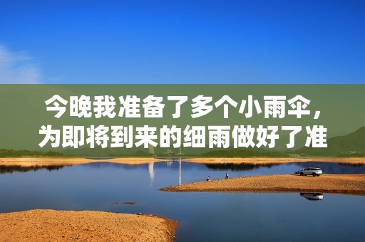 今晚我準備了多個小雨傘，為即將到來的細雨做好了準備