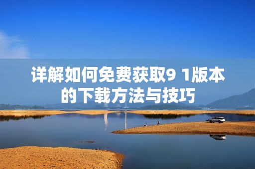 詳解如何免費獲取9 1版本的下載方法與技巧