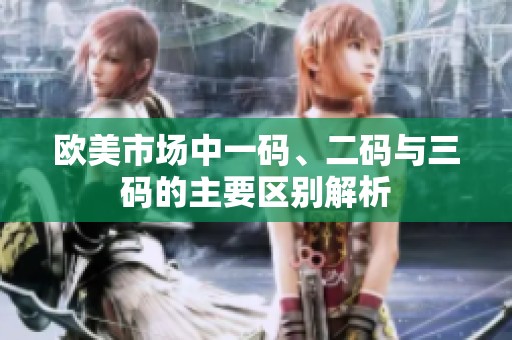 歐美市場(chǎng)中一碼、二碼與三碼的主要區(qū)別解析