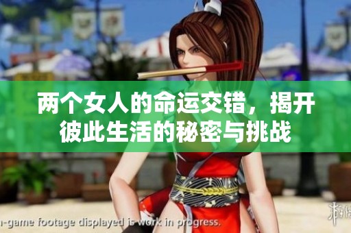兩個女人的命運交錯，揭開彼此生活的秘密與挑戰(zhàn)