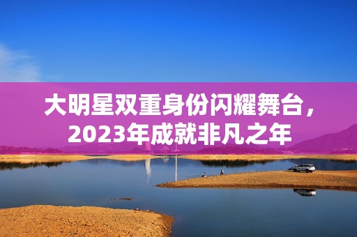 大明星雙重身份閃耀舞臺，2023年成就非凡之年