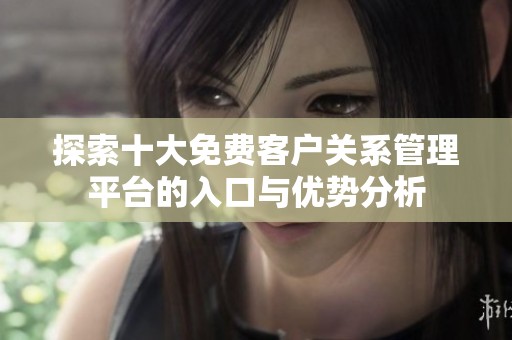 探索十大免費(fèi)客戶關(guān)系管理平臺的入口與優(yōu)勢分析