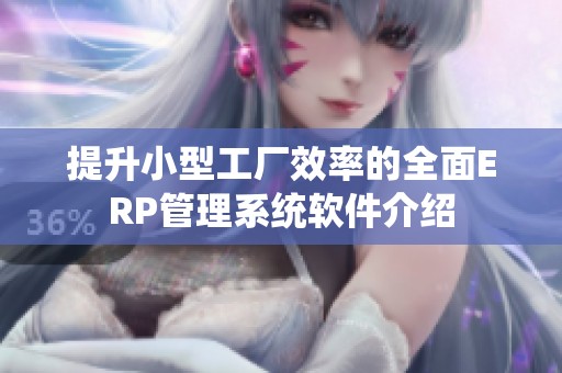 提升小型工廠效率的全面ERP管理系統(tǒng)軟件介紹