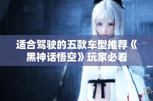 適合駕駛的五款車(chē)型推薦《黑神話悟空》玩家必看