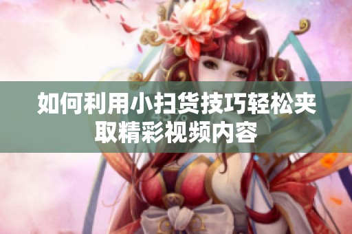 如何利用小掃貨技巧輕松夾取精彩視頻內(nèi)容