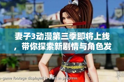 妻子3動漫第三季即將上線，帶你探索新劇情與角色發(fā)展