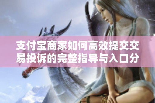 支付寶商家如何高效提交交易投訴的完整指導(dǎo)與入口分享