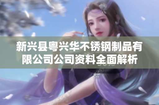 新興縣粵興華不銹鋼制品有限公司公司資料全面解析